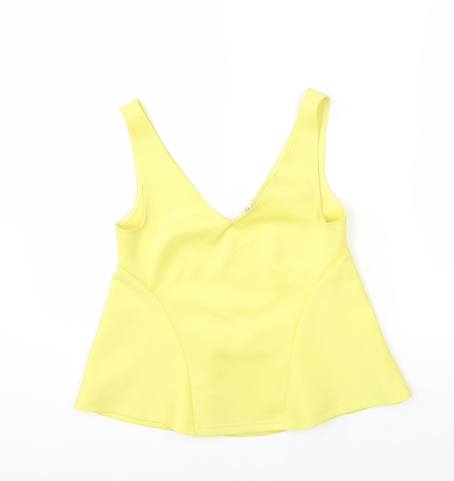 aikha Womens Yellow   Basic Blouse Size S