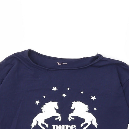 Tu Girls Blue   Basic T-Shirt Size 12 Years