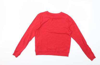 New Look Womens Red   Pullover Sweatshirt Size 6