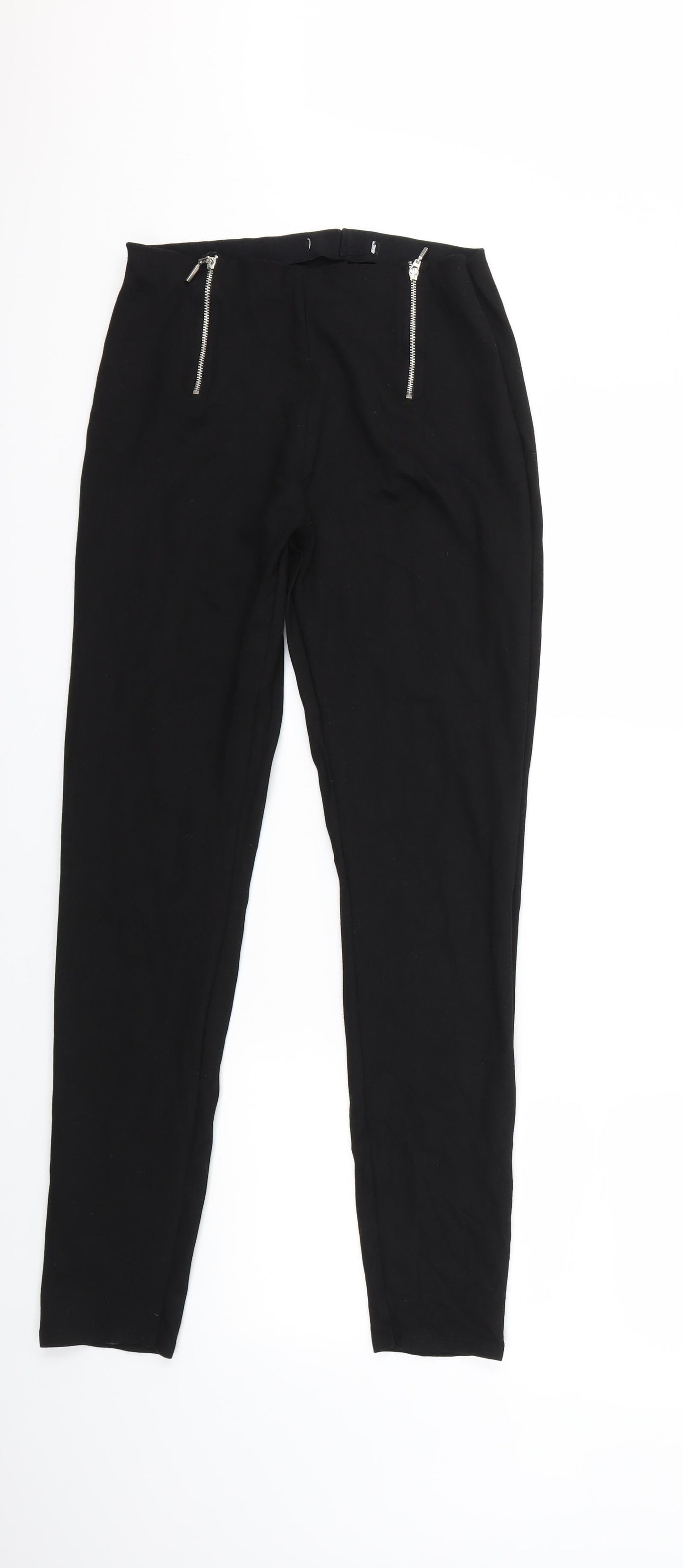 Womens UK Size 12 Very Regular Fit  Black Trousers