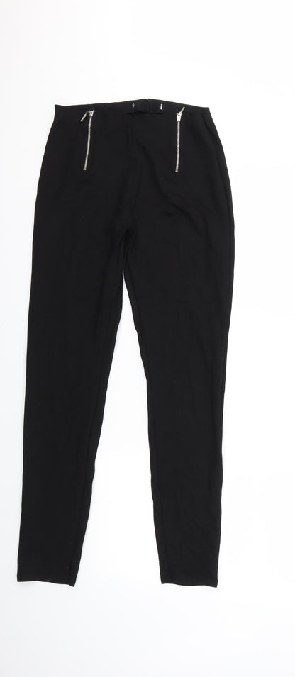 Womens UK Size 12 Very Regular Fit  Black Trousers