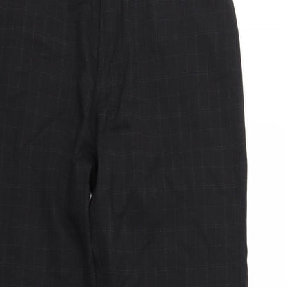 NEXT Mens Black Check  Trousers  Size 34 in L28 in