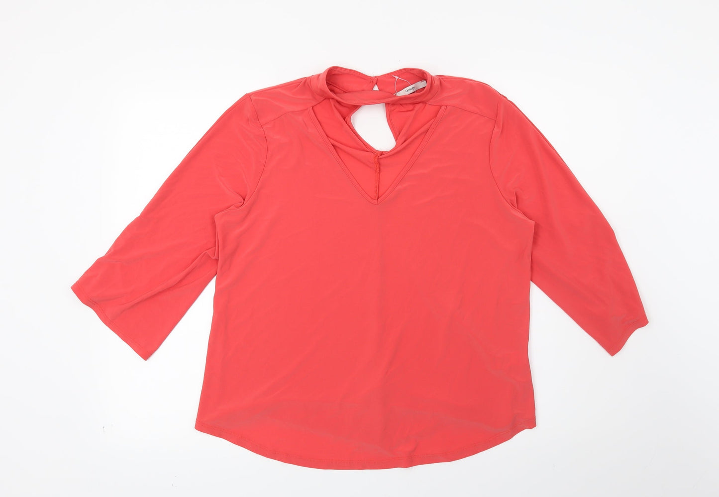 George Womens Orange   Basic Blouse Size 14