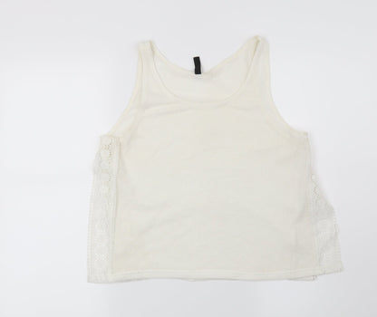 Womens UK Size S H&M White Basic Blouse