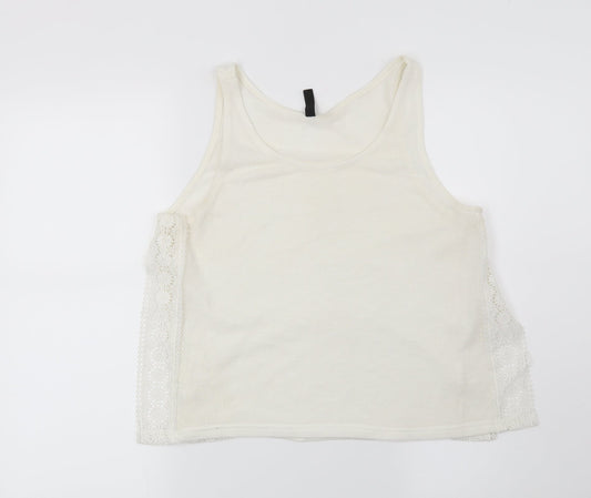Womens UK Size S H&M White Basic Blouse