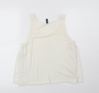 Womens UK Size S H&M White Basic Blouse