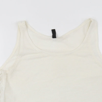 Womens UK Size S H&M White Basic Blouse