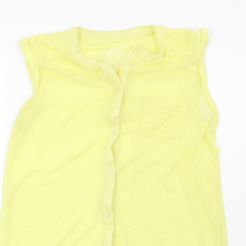 Atmosphere Womens Yellow   Basic Blouse Size 10