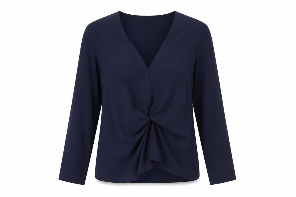 Womens UK Size 8 Topshop Blue Basic Blouse