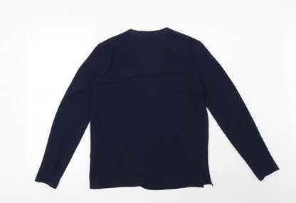 Womens UK Size 8 Topshop Blue Basic Blouse