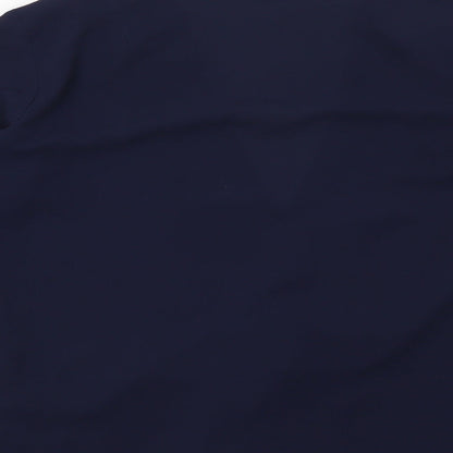 Womens UK Size 8 Topshop Blue Basic Blouse