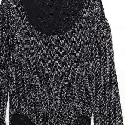 H&M Womens Black Geometric  Shift  Size XS