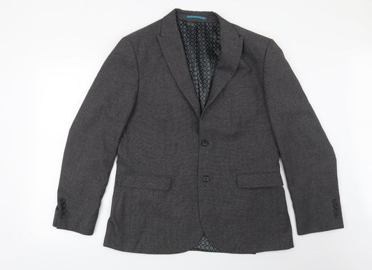 Mens UK Size 42 Preworn Regular Grey Suit Jacket