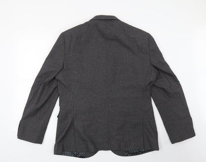 Mens UK Size 42 Preworn Regular Grey Suit Jacket