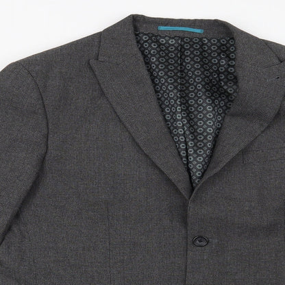Mens UK Size 42 Preworn Regular Grey Suit Jacket