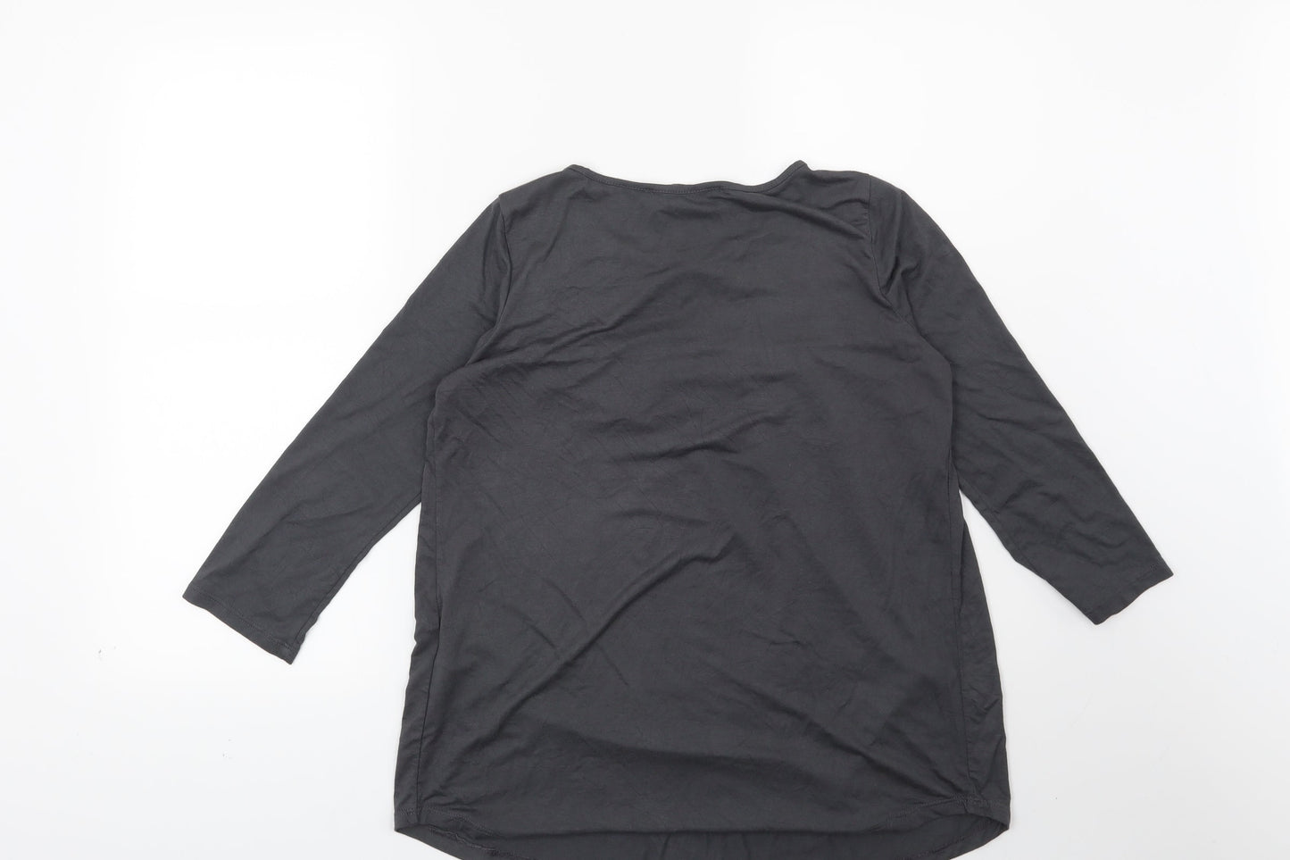 Womens UK Size 6 La Redoute Grey Basic Blouse