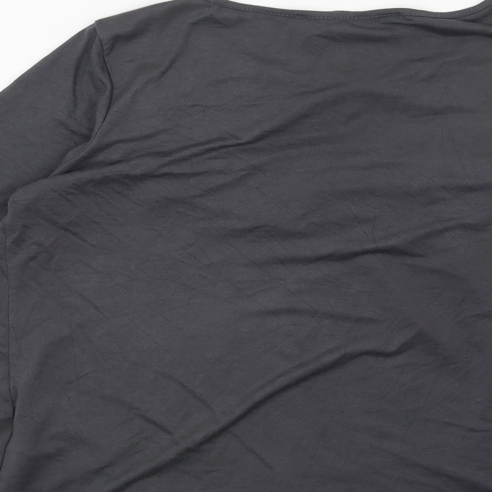 Womens UK Size 6 La Redoute Grey Basic Blouse