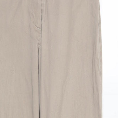 Womens UK Size 12 Marks and Spencer Regular Fit  Beige Trousers