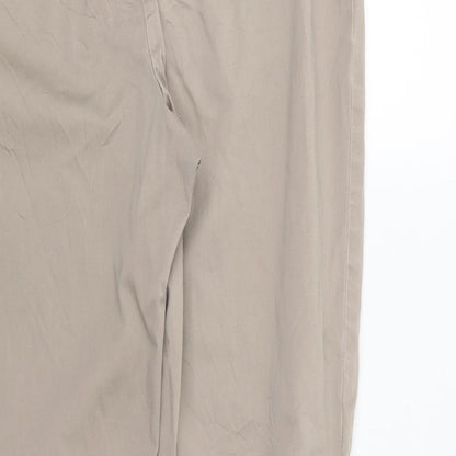Womens UK Size 12 Marks and Spencer Regular Fit  Beige Trousers