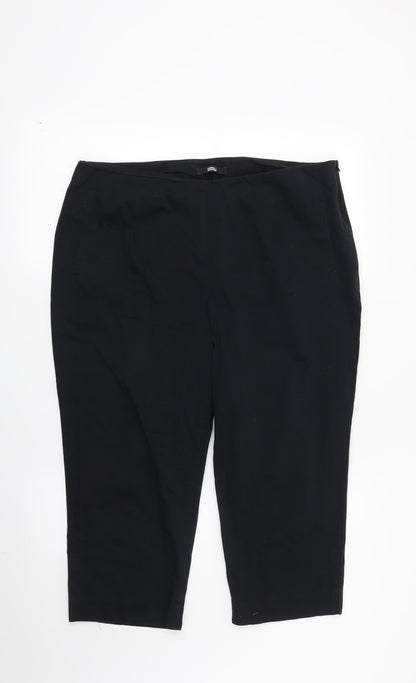 Womens UK Size 16 Marks and Spencer Regular Fit Chino Blue Trousers