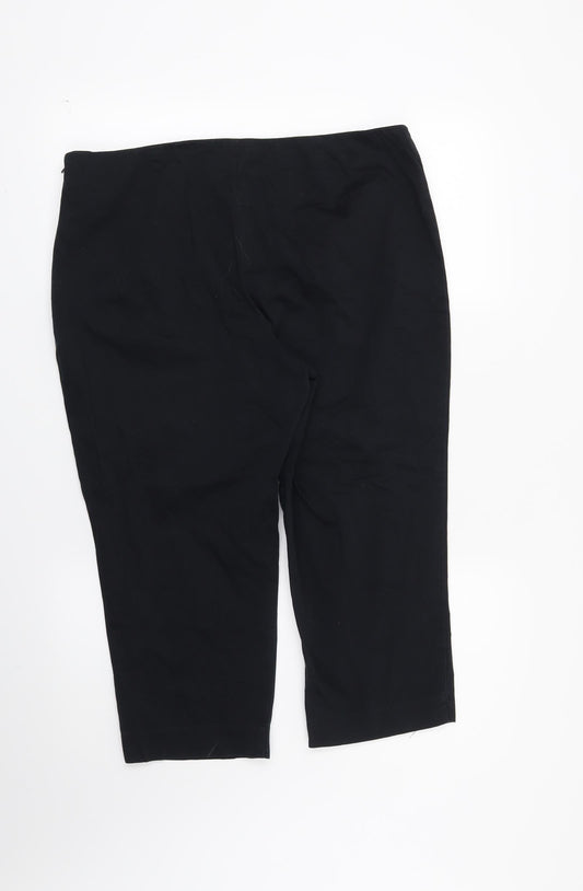 Womens UK Size 16 Marks and Spencer Regular Fit Chino Blue Trousers