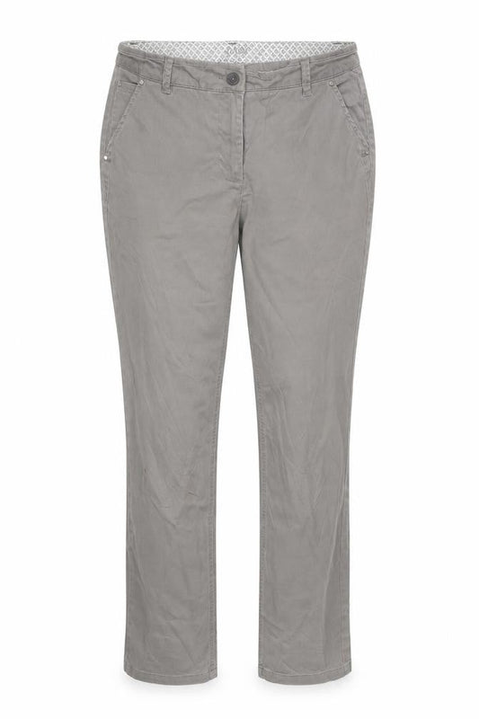 Womens UK Size 12 DASH Regular Fit Carrot Grey Trousers