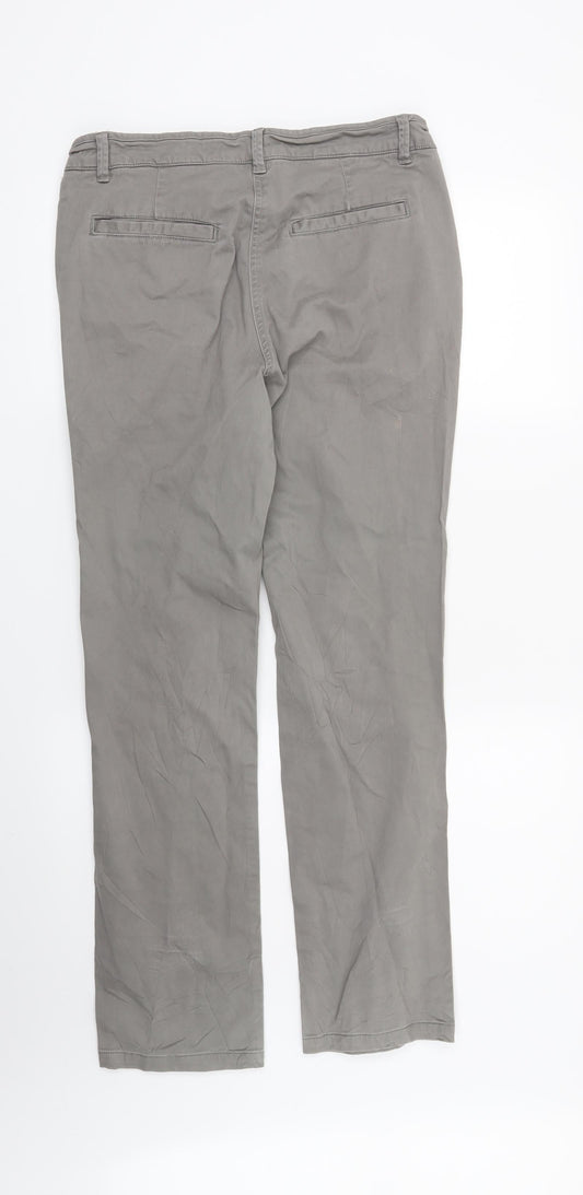 DASH Womens Grey   Carrot Trousers Size 12 L29 in