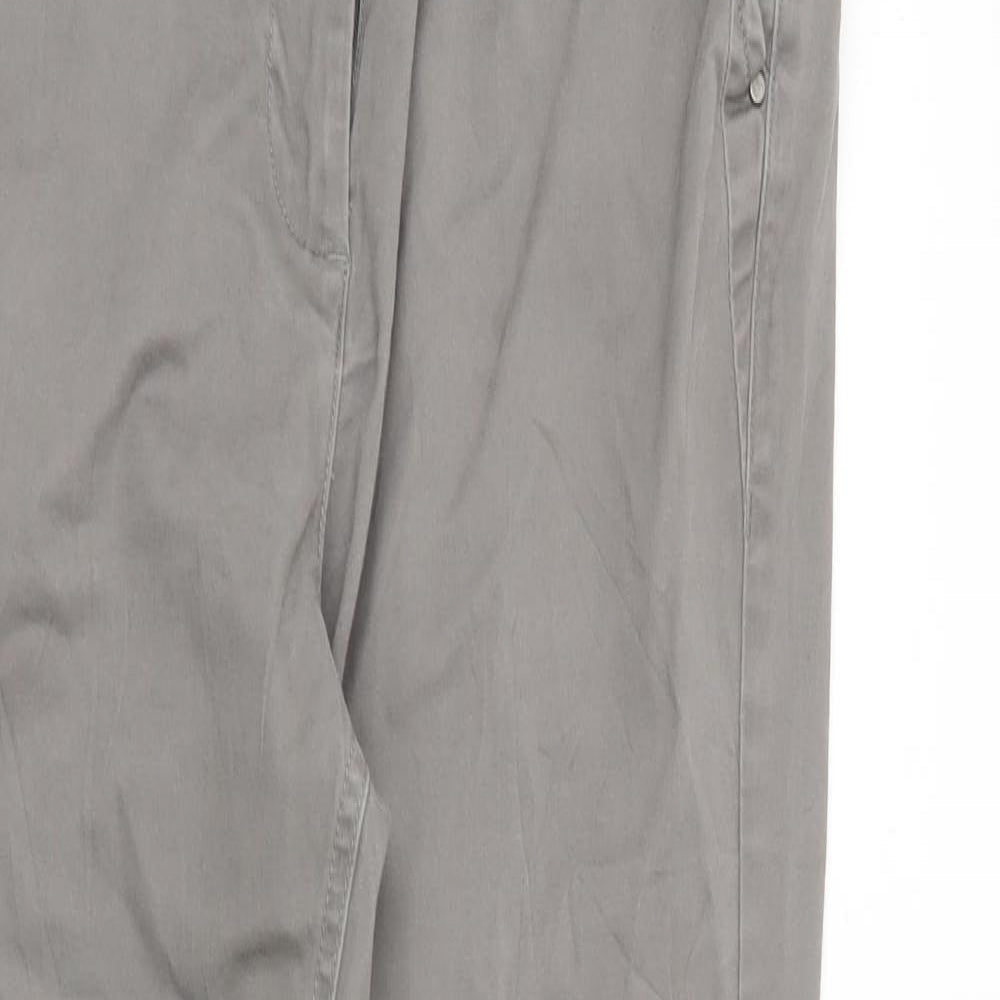 DASH Womens Grey   Carrot Trousers Size 12 L29 in