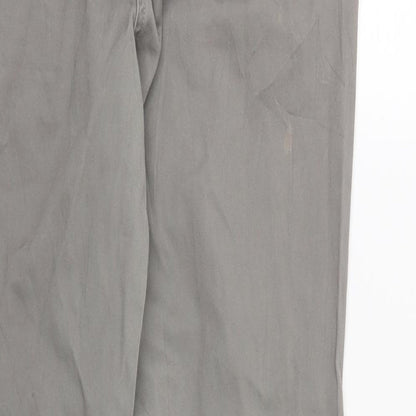 DASH Womens Grey   Carrot Trousers Size 12 L29 in