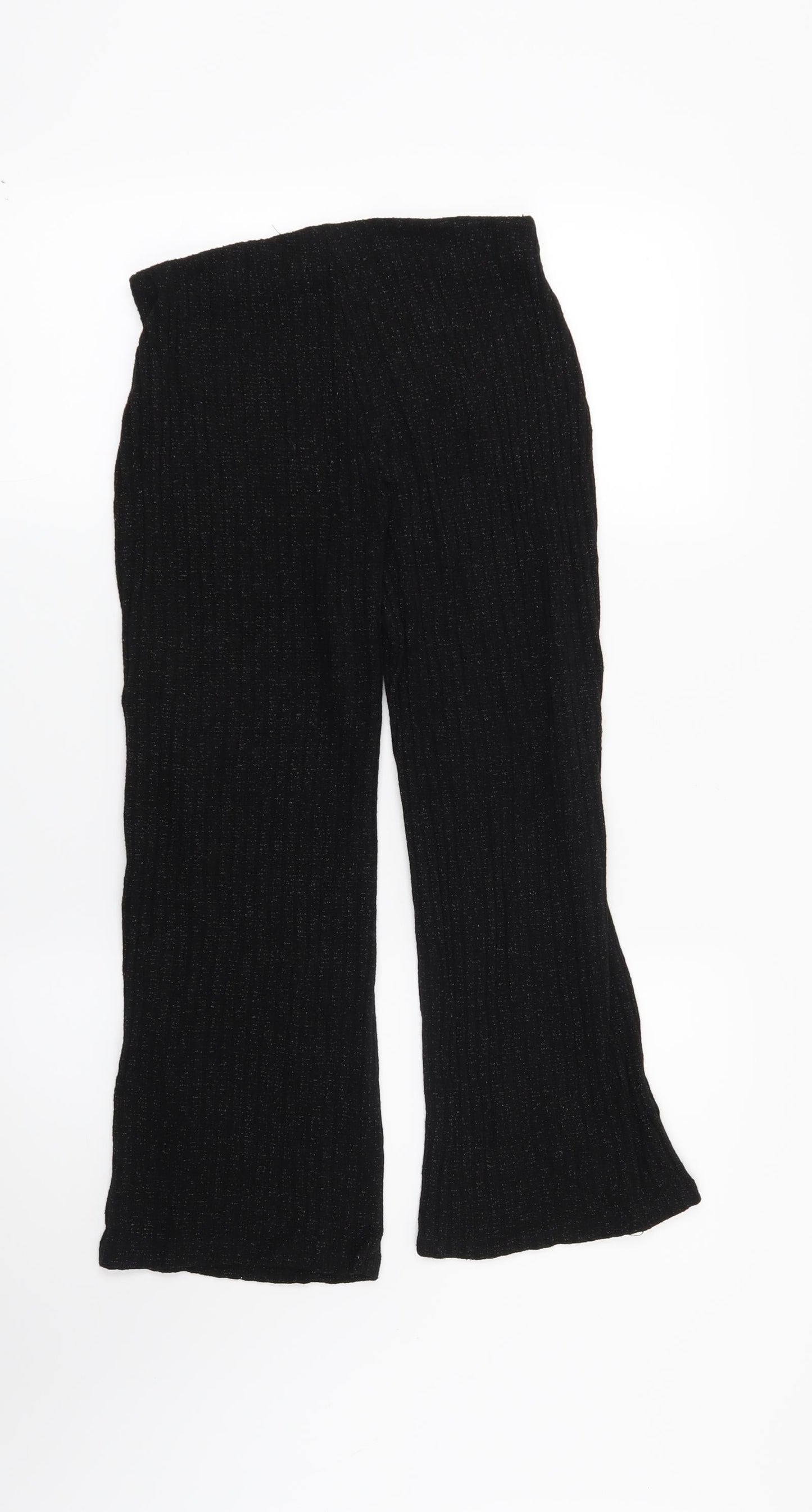 Womens UK Size S Zara Regular Fit  Black Trousers
