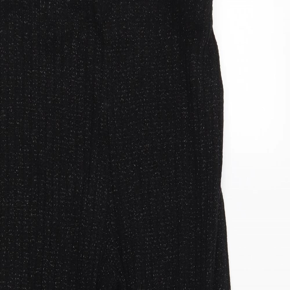 Womens UK Size S Zara Regular Fit  Black Trousers