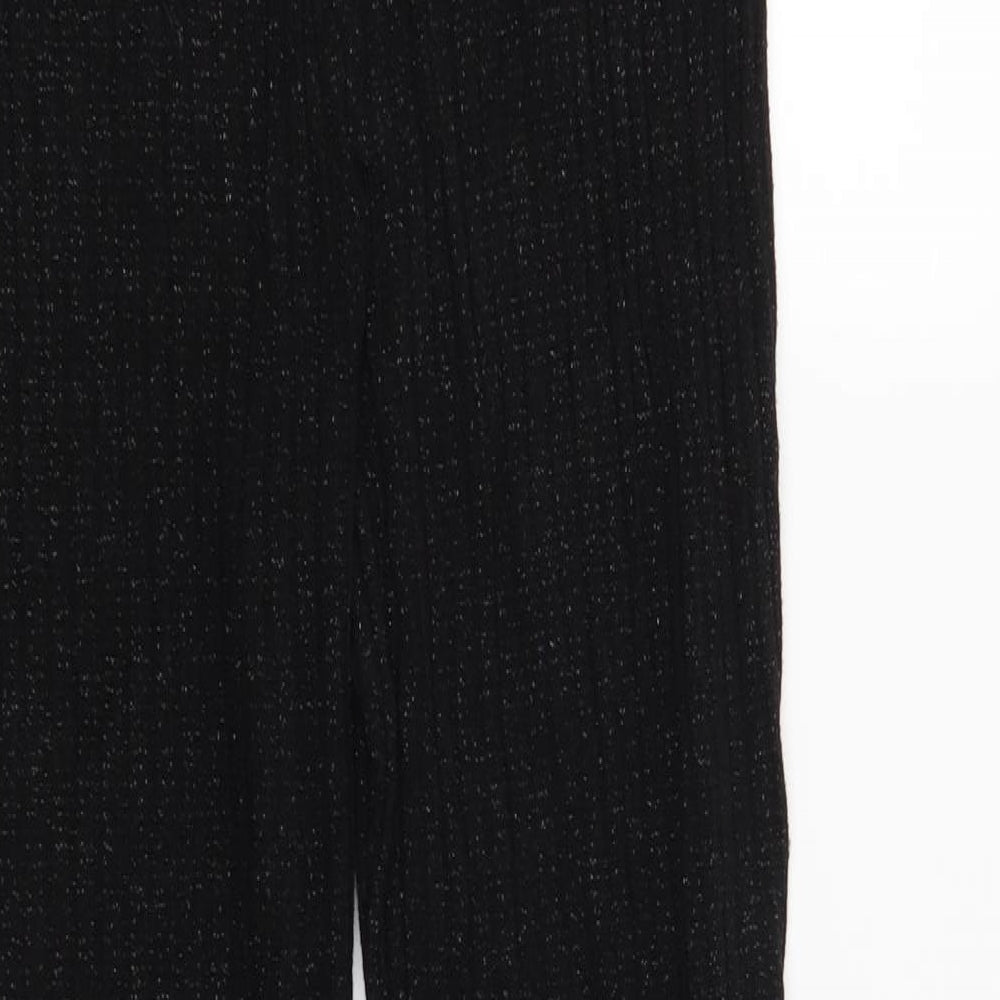 Womens UK Size S Zara Regular Fit  Black Trousers