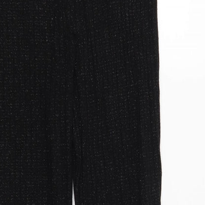 Womens UK Size S Zara Regular Fit  Black Trousers