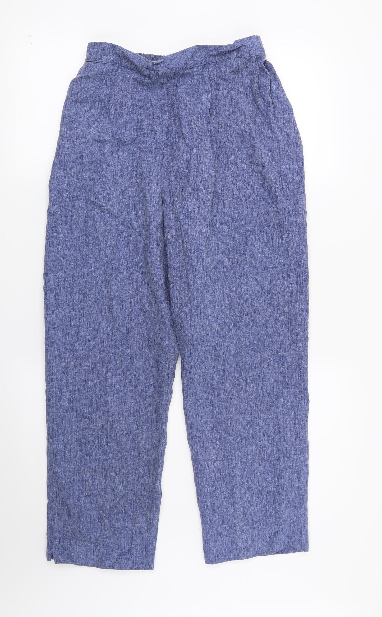Womens UK Size S Preworn Regular Fit  Blue Trousers