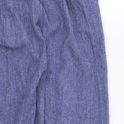 Womens UK Size S Preworn Regular Fit  Blue Trousers