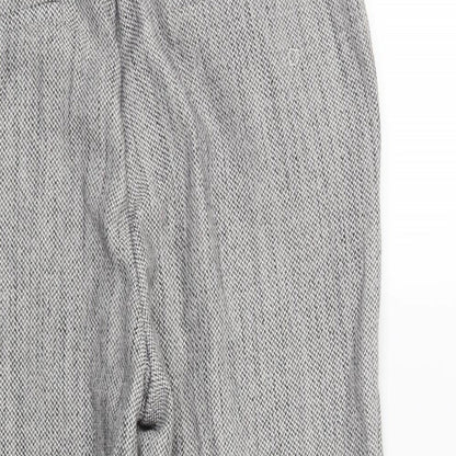 Womens UK Size 14 Preworn Regular Fit  Grey Trousers