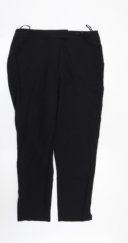 F&F Womens Black   Trousers  Size 14 L27 in
