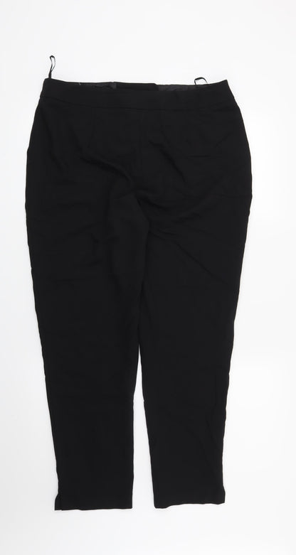 F&F Womens Black   Trousers  Size 14 L27 in