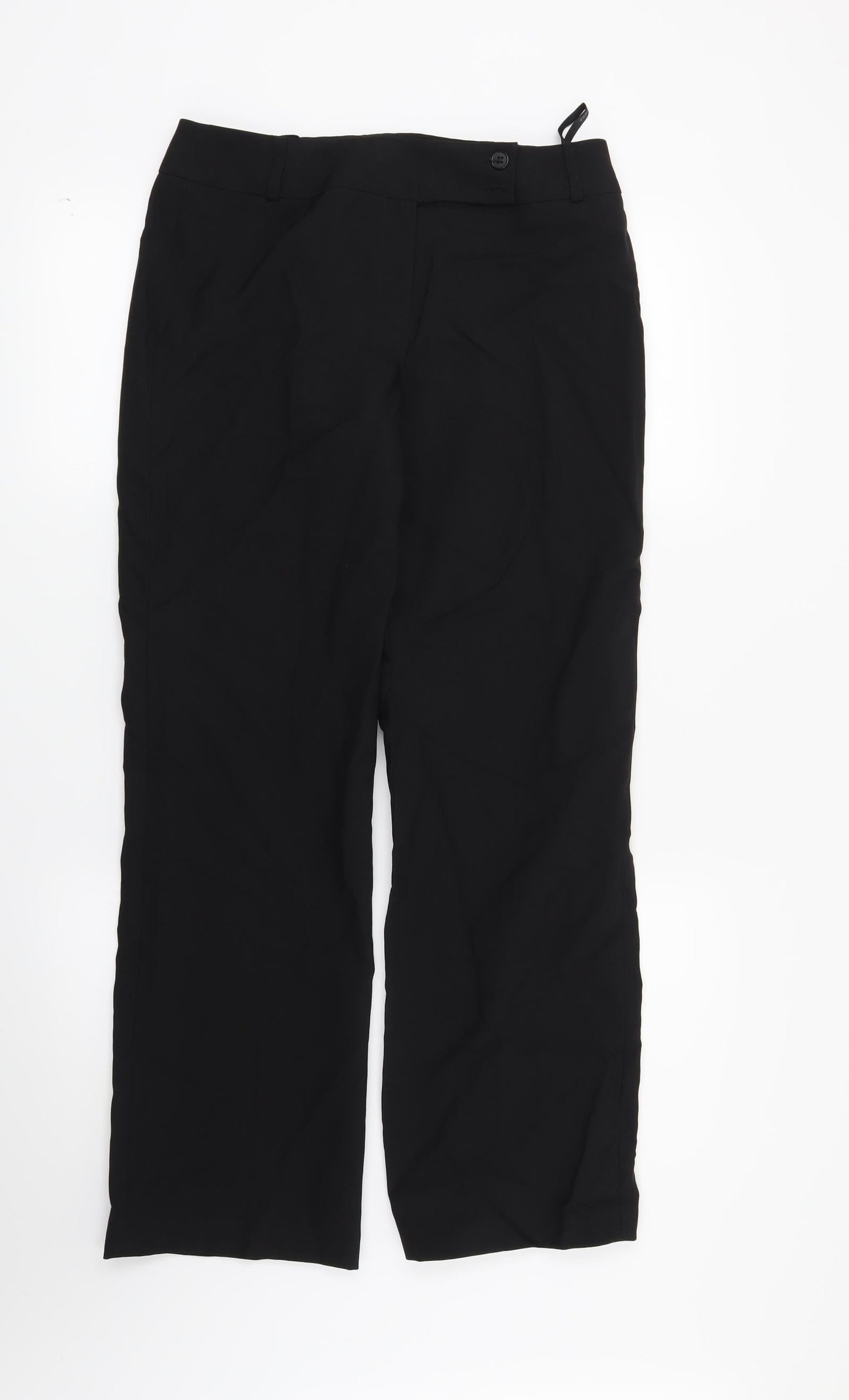 Womens UK Size 10 Dorothy Perkins Regular Fit  Black Trousers