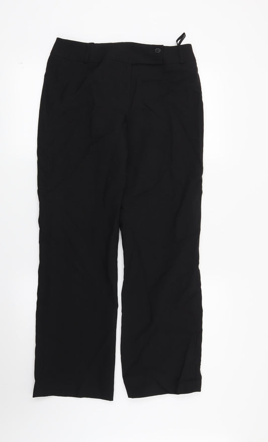 Womens UK Size 10 Dorothy Perkins Regular Fit  Black Trousers