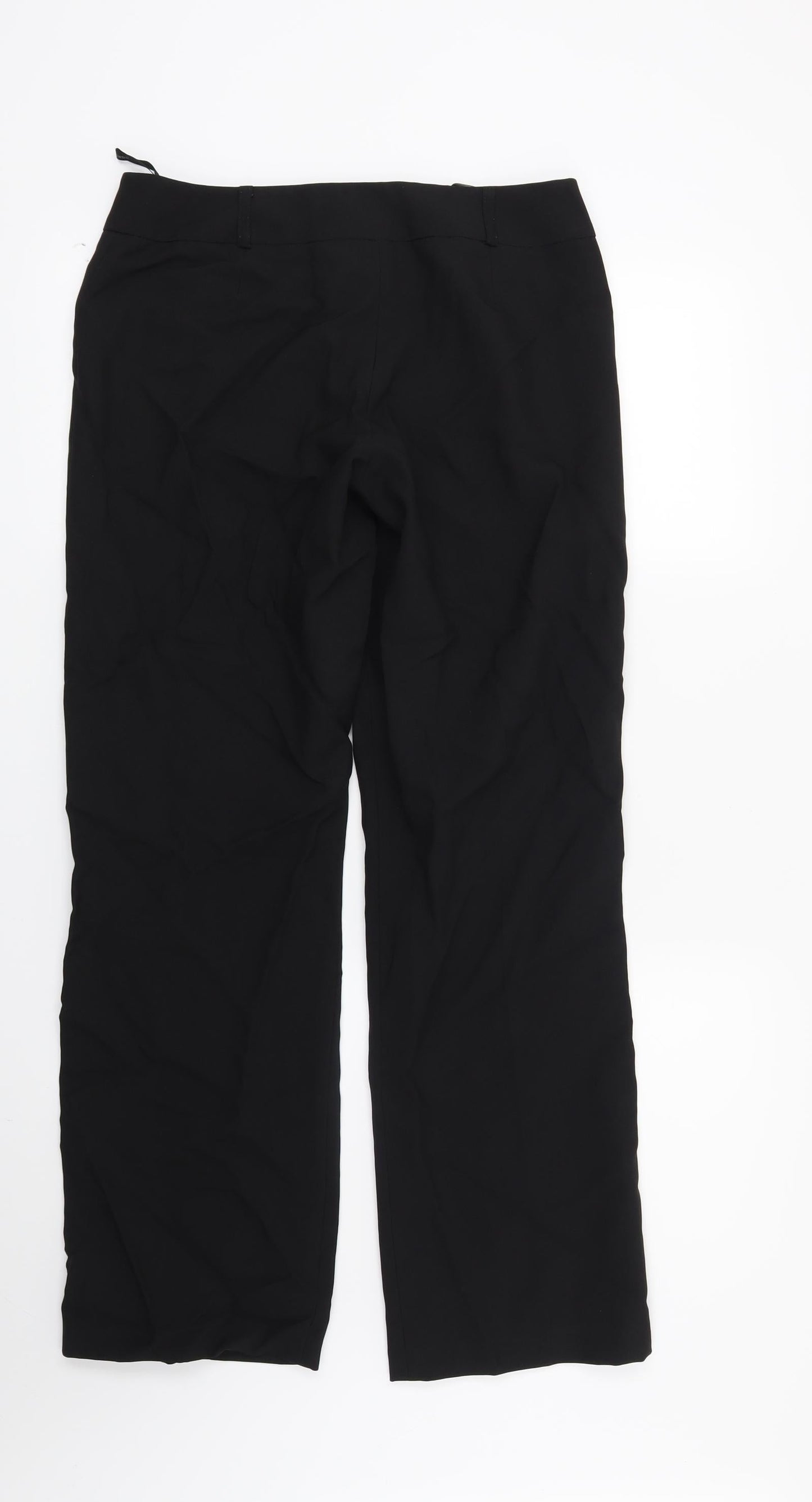 Womens UK Size 10 Dorothy Perkins Regular Fit  Black Trousers