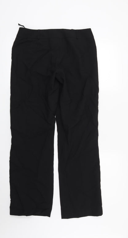 Womens UK Size 10 Dorothy Perkins Regular Fit  Black Trousers