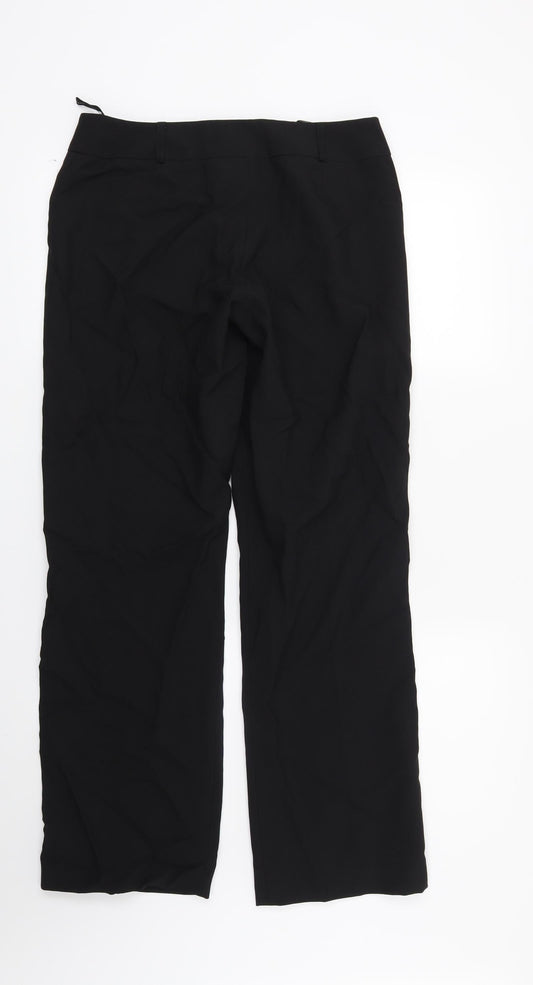 Womens UK Size 10 Dorothy Perkins Regular Fit  Black Trousers