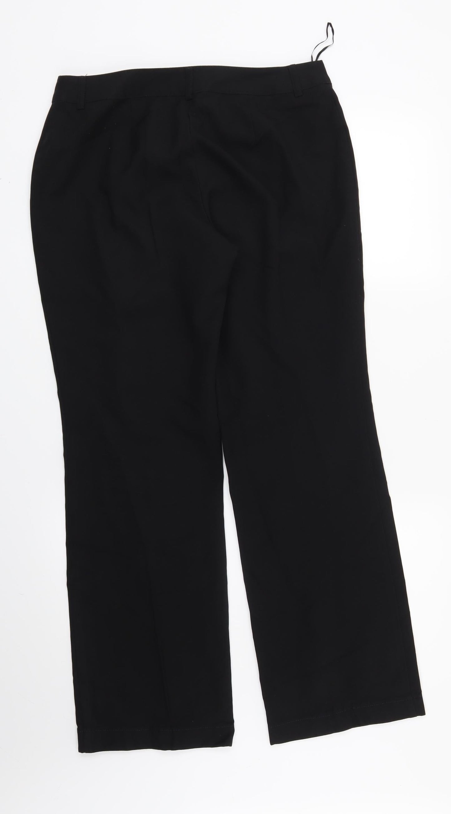 Womens UK Size 10 Papaya Regular Fit  Black Trousers