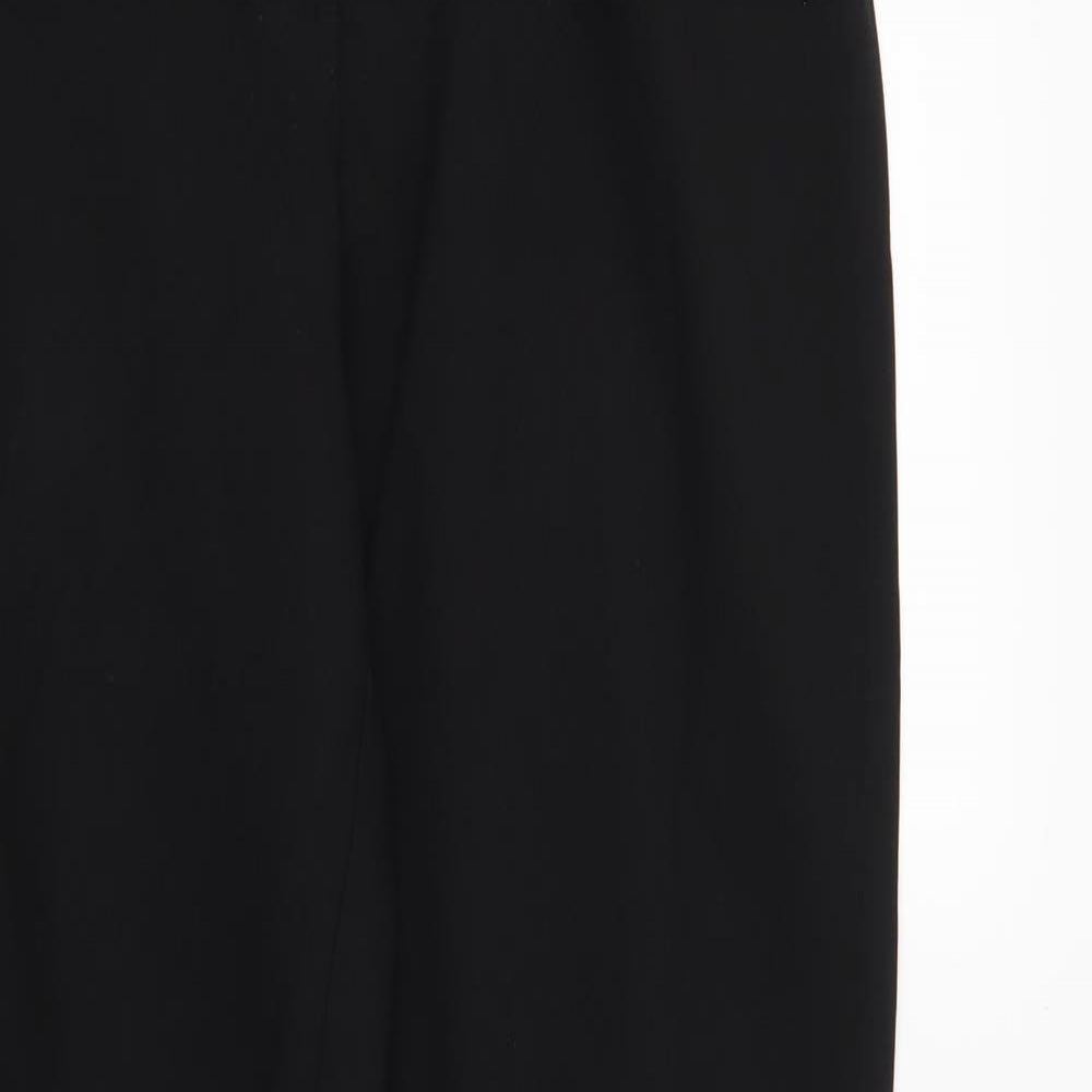 Womens UK Size 10 Papaya Regular Fit  Black Trousers