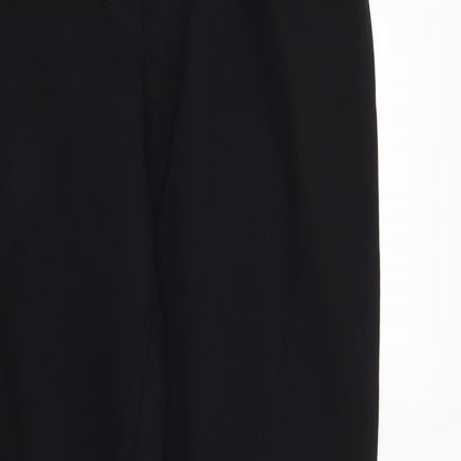 Womens UK Size 10 Papaya Regular Fit  Black Trousers