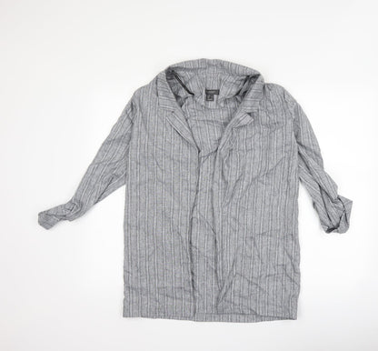 Primark Womens Grey Striped  Jacket  Size 10