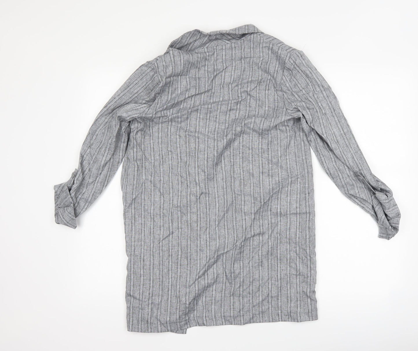 Primark Womens Grey Striped  Jacket  Size 10