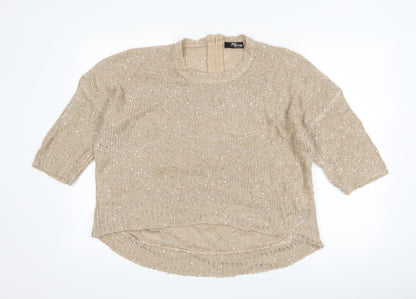 Jane Norman Womens Brown   Pullover Jumper Size 14