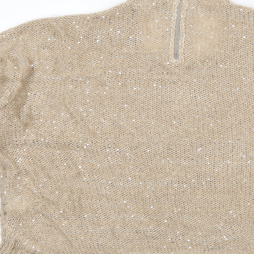 Jane Norman Womens Brown   Pullover Jumper Size 14